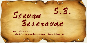Stevan Beserovac vizit kartica